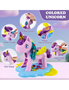 Juego de Masa 60 PCS ZW Creations 3 en 1 para Niños 2