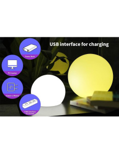 Luz de Bola LED YESIE 20 cm RGB Control Remoto IP67 2