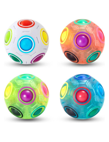 Bola de Rompecabezas Arcoíris Vdealen 14x14 cm - Juguete Fidget