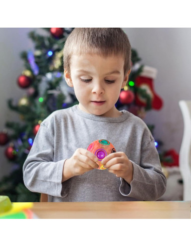 Bola de Rompecabezas Arcoíris Vdealen 14x14 cm - Juguete Fidget