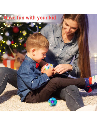 Bola de Rompecabezas Arcoíris Vdealen 14x14 cm - Juguete Fidget