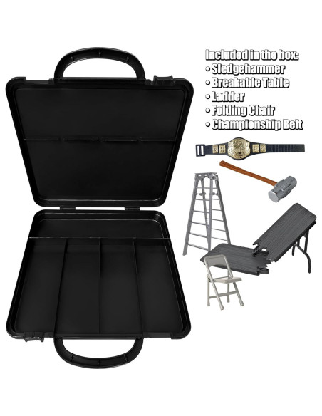 Estuche de Transporte Deluxe Figures Toy Company para Figuras de Lucha Libre