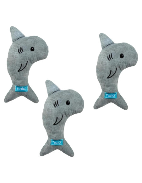 Juguete para Gato Caitec Nala Simon el Tiburón con Hierba Gatera