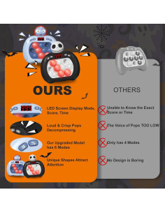 Juego de Empujar Fidget Halloween QBvuj 2 Piezas Sensorial 2