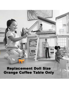 Mesa de Café Naranja Repuesto Barbie Malibu FXG57 2