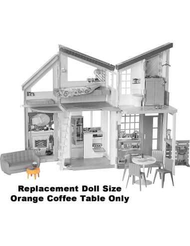 Mesa de Café Naranja Repuesto Barbie Malibu FXG57