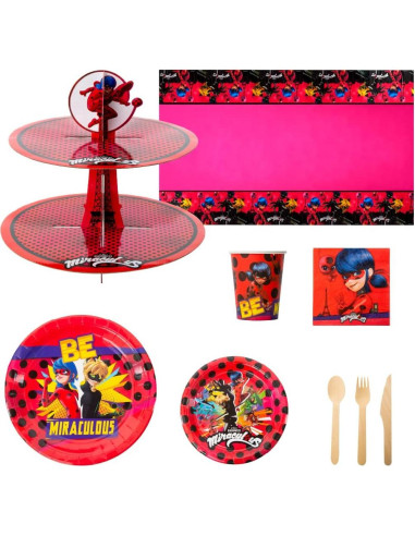 Sopladores de Fiesta Miraculous Ladybug - 8 Unidades Temáticas