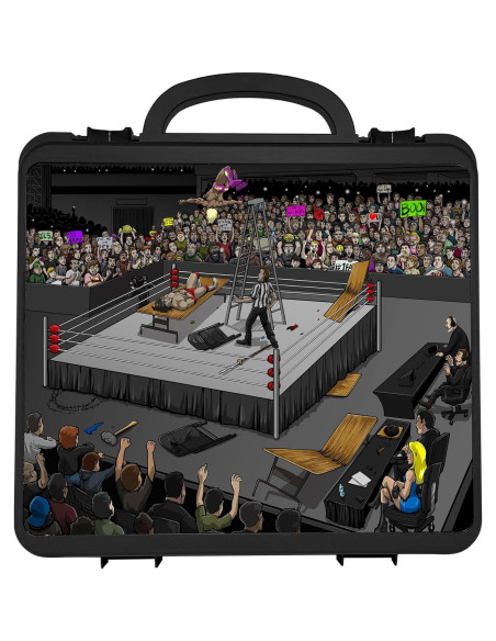 Estuche de Transporte Deluxe Figures Toy Company para Figuras de Lucha Libre