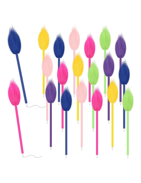 Bolígrafos de Cabello Coloridos Geyoga - 24 Piezas para Fiesta Bolígrafos de Cabello Coloridos Geyoga - 24 Piezas para Fiesta