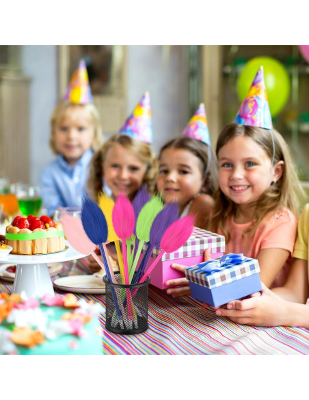 Bolígrafos de Cabello Coloridos Geyoga - 24 Piezas para Fiesta Bolígrafos de Cabello Coloridos Geyoga - 24 Piezas para Fiesta