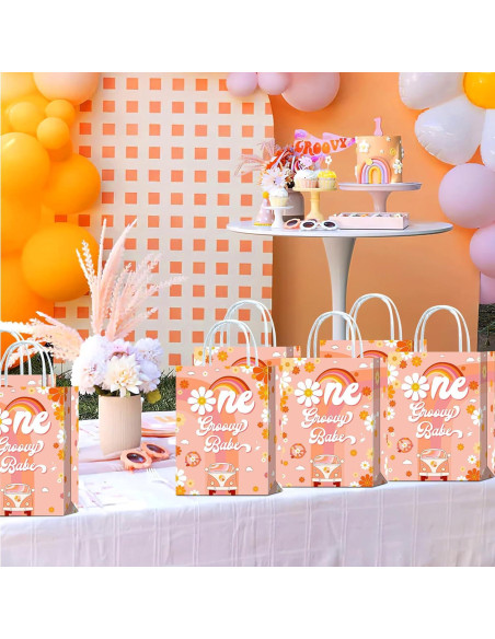 Bolsas de Fiesta Groovy Tyndallrays 16 Pcs Ecológicas 21x15x8cm