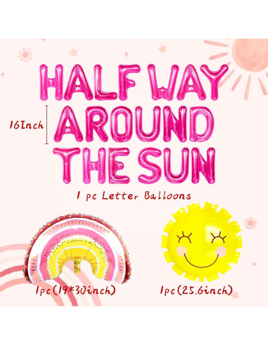 Globos Decorativos JeVenis Mitad Camino Al Sol 10cm