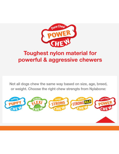 Juguete de Masticar Nylabone Power Chew Sabor Tocino X-Large