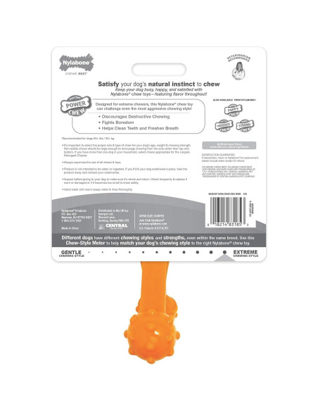 Juguete de Masticar Nylabone Power Chew Sabor Tocino X-Large