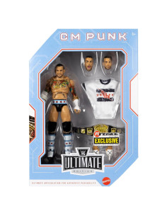 Figura de Acción WWE CM Punk MITB 2011 Edición Ultimate Mattel