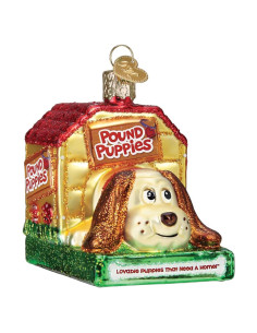 Adorno de Vidrio Soplado Old World Christmas Pound Puppies