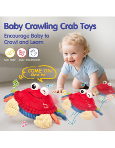 Juguete Cangrejo Musical Hahaland para Bebés 12-36 Meses 2