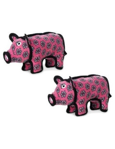 Juguete para Perro TUFFY Cerdo Duradero Paquete de 2