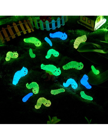 Figuritas Luminosas de Gusano Beadthoven - 36 Piezas para Decoración