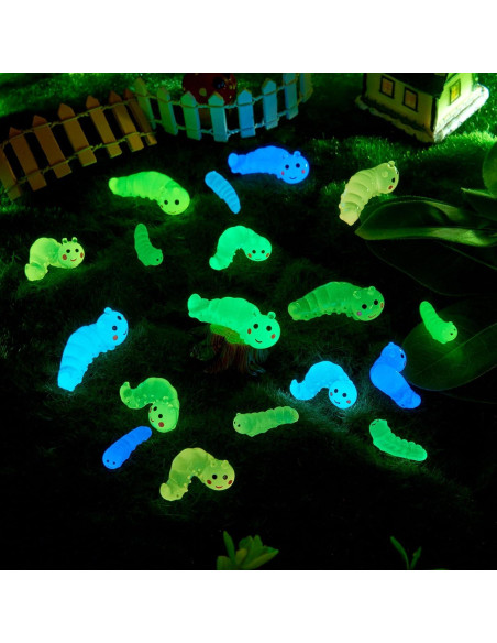 Figuritas Luminosas de Gusano Beadthoven - 36 Piezas para Decoración
