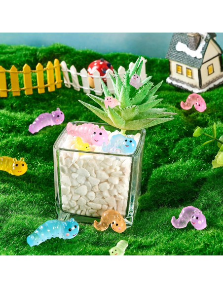 Figuritas Luminosas de Gusano Beadthoven - 36 Piezas para Decoración