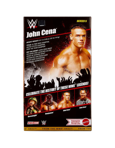 Figura de Acción WWE John Cena Prototipo Mattel 27.94 cm