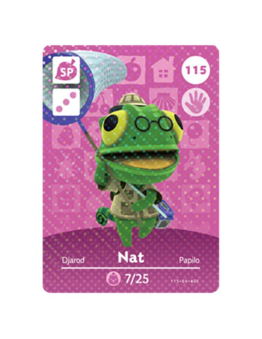 Tarjeta Amiibo Animal Crossing JORDEN Serie 2 115