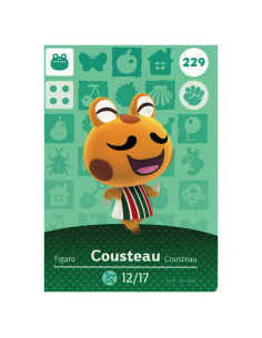 Tarjeta Amiibo Cousteau 229/300 Nintendo Animal Crossing