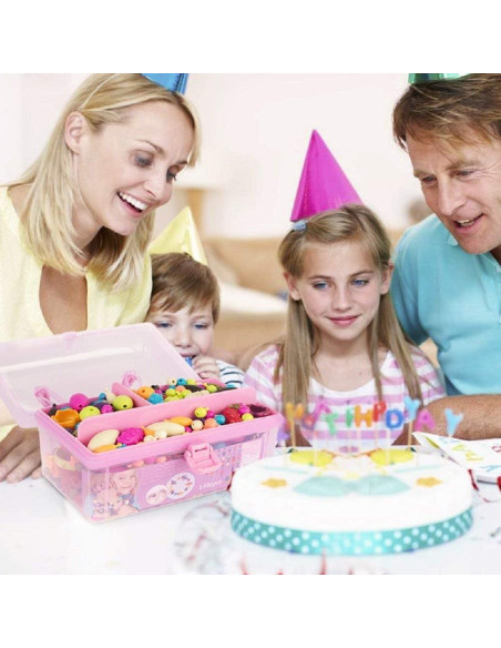 Kit de Joyería GILI Perlas Pop - 500 Piezas para Niñas 3-8 Años Kit de Joyería GILI Perlas Pop - 500 Piezas para Niñas 3-8 Años