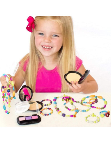 Kit de Joyería GILI Perlas Pop - 500 Piezas para Niñas 3-8 Años