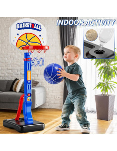 Aro de Baloncesto Ajustable JUKUDAHU para Piscina 63-135 cm 2