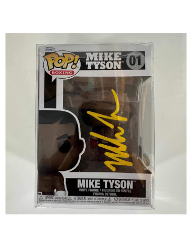Figurita de boxeo Mike Tyson firmada - Coleccionable XL