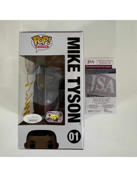 Figurita de boxeo Mike Tyson firmada - Coleccionable XL