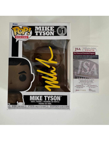Figurita de boxeo Mike Tyson firmada - Coleccionable XL