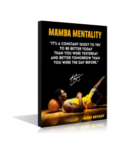 Arte de Pared Motivacional Istrion 30.5x40.6 cm Kobe Bryant