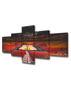 Decoración de Pared Baloncesto NBA Miami Heat 5 Piezas 127x61cm