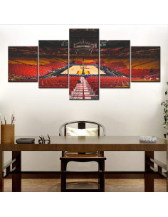 Decoración de Pared Baloncesto NBA Miami Heat 5 Piezas 127x61cm 2