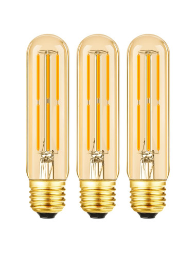 Bombilla LED Dimmable E26 6W 2700K Ámbar 3 Pack