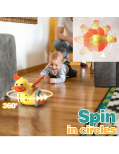 Juguete Musical Pato Amarillo Sizobi para Bebés 0-3 Años 2