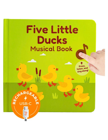 Libro Musical Infantil Cali's Books Cinco Patitos 1-3 Años