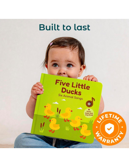 Libro Musical Infantil Cali's Books Cinco Patitos 1-3 Años