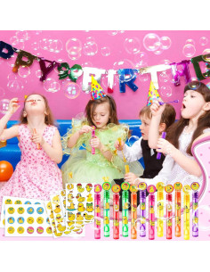 24 Varitas de Burbuja de Pato + 96 Stickers - Fiesta Infantil 2