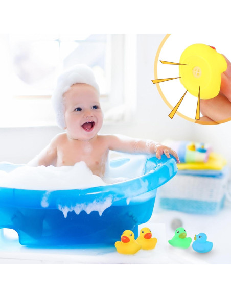 Zhanmai 400 Patitos de Goma Amarillos para Fiesta 4x4x3 cm