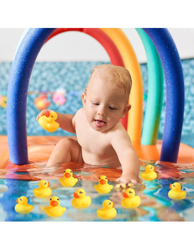 Zhanmai 400 Patitos de Goma Amarillos para Fiesta 4x4x3 cm