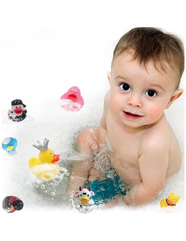 Paquete de 120 patitos de goma surtidos - Juguetes de baño 5.8 cm