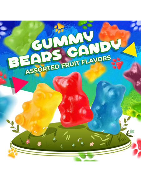 Caramelos Gummy de Osos Frutas Variadas 0.45 kg