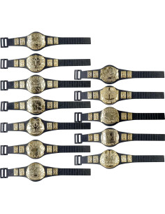 Juego de 12 Cinturones de Campeonato Lucha Libre Figures Toy 2
