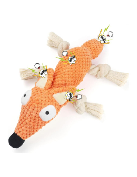 Juguete de Peluche para Perros HISANDUK Zorro 20cm Suave