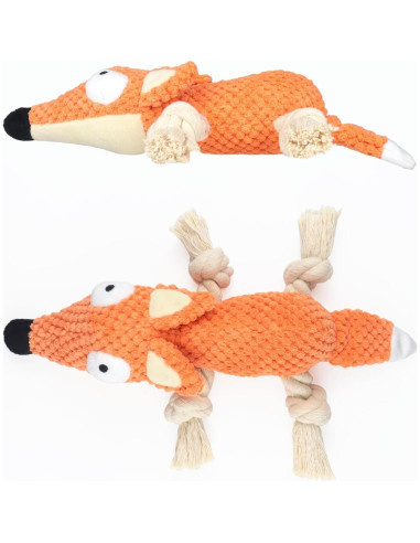 Juguete de Peluche para Perros HISANDUK Zorro 20cm Suave