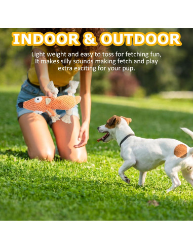 Juguete de Peluche para Perros HISANDUK Zorro 20cm Suave